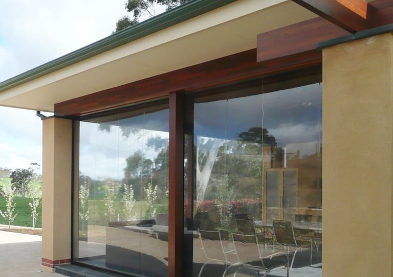 Livingston outdoor blind cafe PVC blind