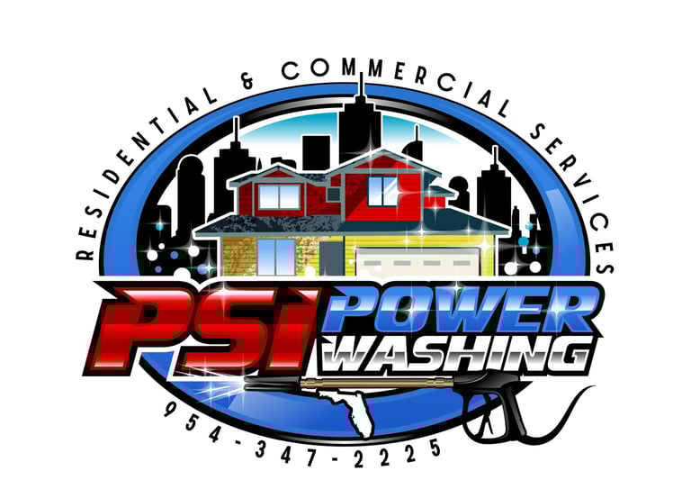 official logo PSI POWER WASHING FORT LAUUDERDALE