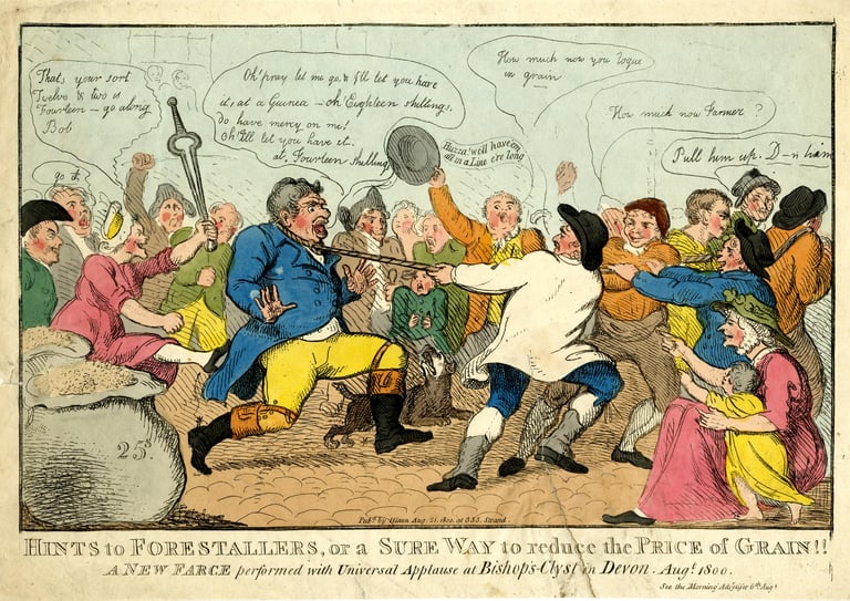 Hints to forestallers, or a sure way to reduce the price of grain!! (1800)