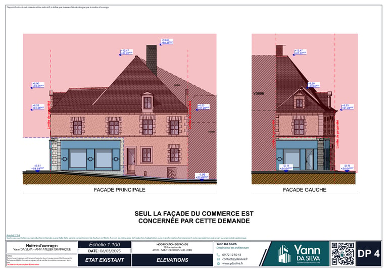 DP 4 Plan des façades et des toitures
