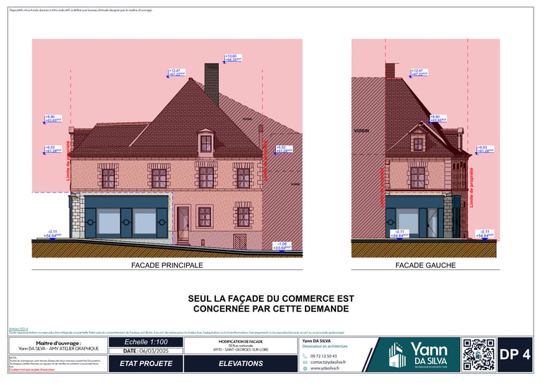 DP 4 Plan des façades et des toitures