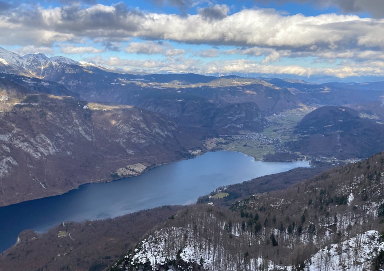 View from Vogel ski resort, Slovenia