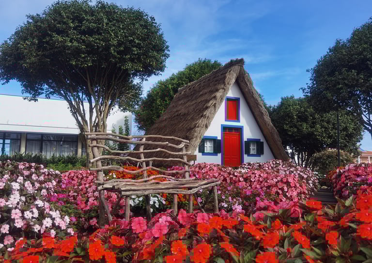 traditional house in Santana, Madeira