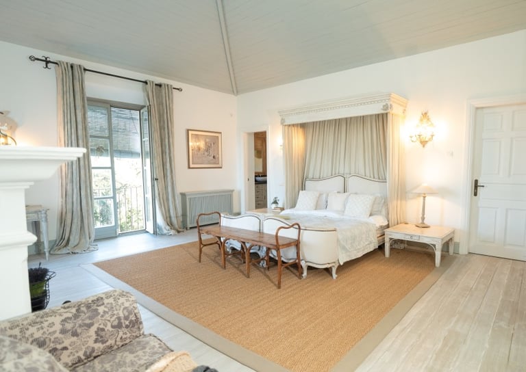 Charming rustic bedroom at Finca Santa Katerina