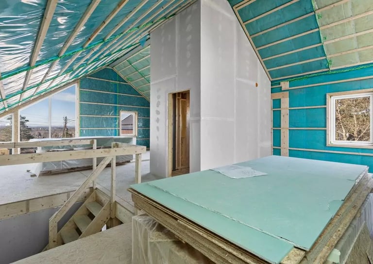 Wooden flat pack houses