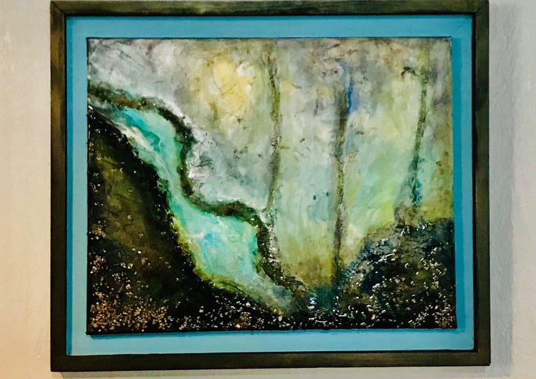 Deep Dive. Mixed media