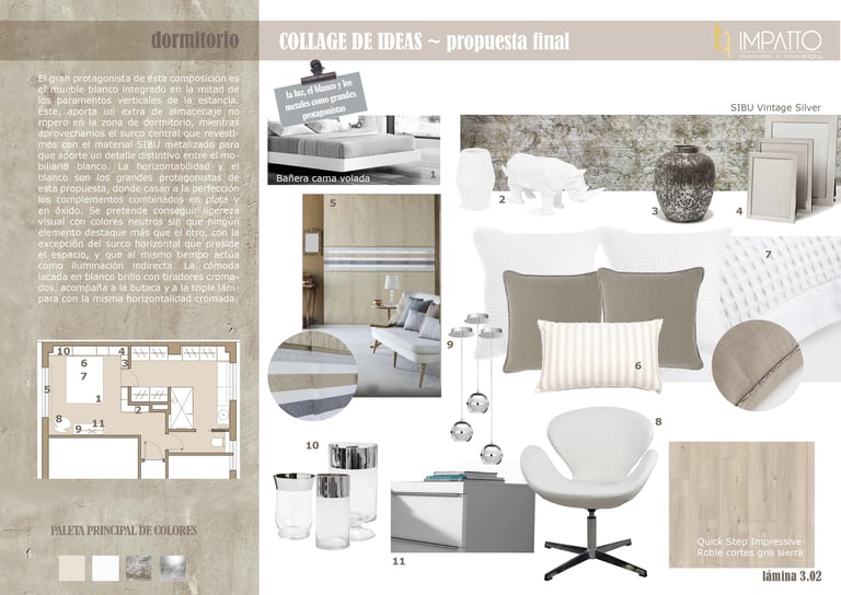 Proyecto de interiorismo para reforma integral de vivienda en Valencia. www.impatto.es