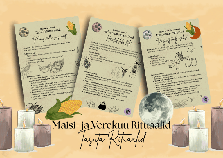 Maisikuu Rituaalid Verekuu Rituaalid Soul Sisters Tarot