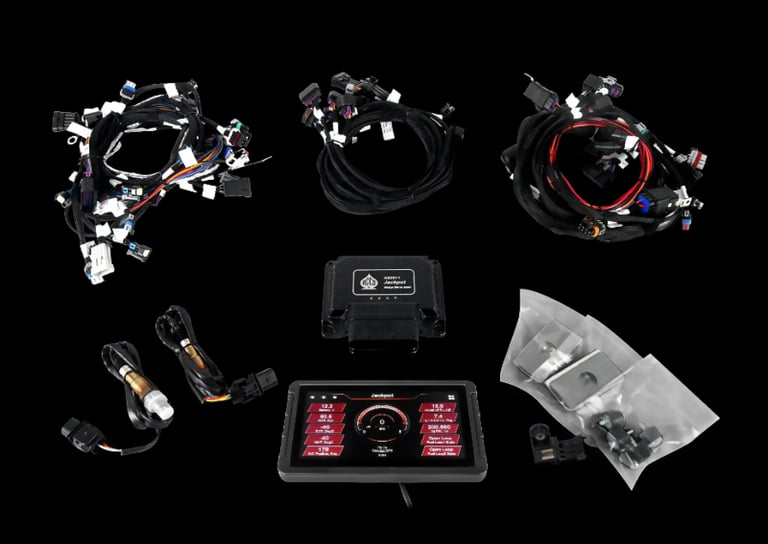 a group of electrical components including a controller, a controller, and a remote control