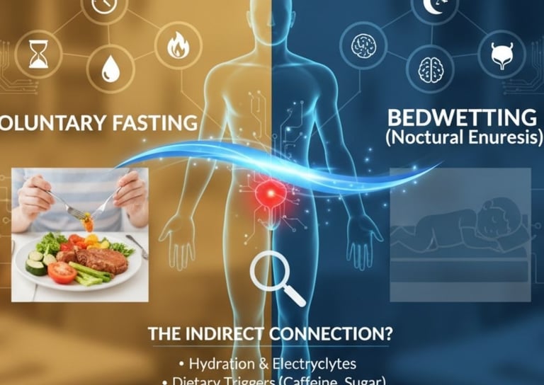 🌙🧠Explore how voluntary fasting may influence bedwetting (nocturnal enuresis) through hormonal bal