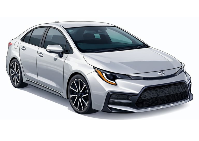 2020 Toyota Corolla weekly and monthly rental car for rideshare drivers in Tucson Arizona