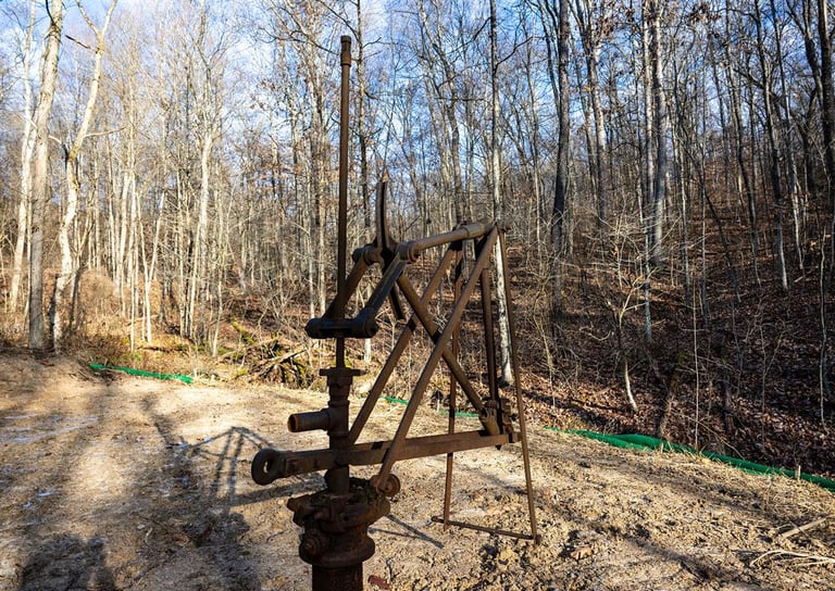 Orphoned Oil & Gas Well Leaking Methane Fresh Water Aquifer