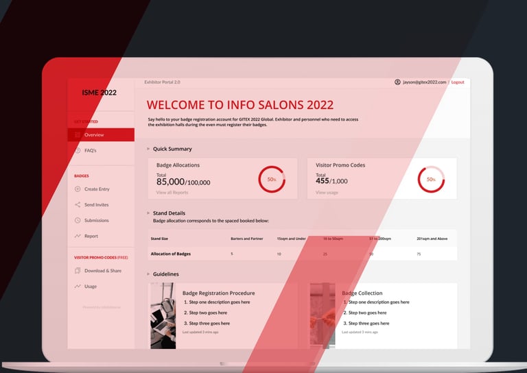 Exhibitor Registration Portal | Info Salons