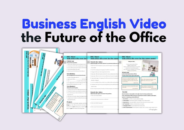 Video based lesson plan BBC Future of the Office Business English