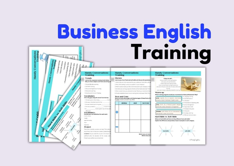 business corporate training speaking vocabulary
