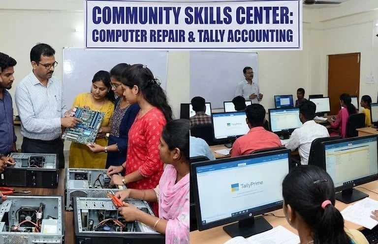 computer maintenace and telly in workshop