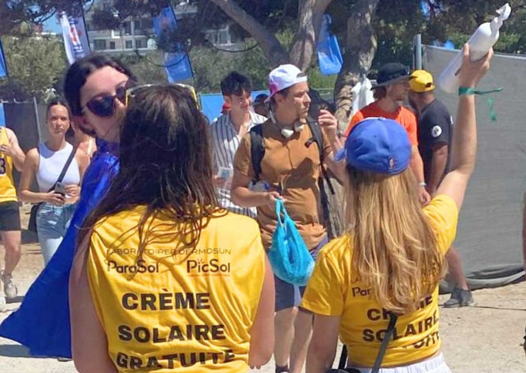Delta festival crème solaire gratuite pour protéger les festivaliers
