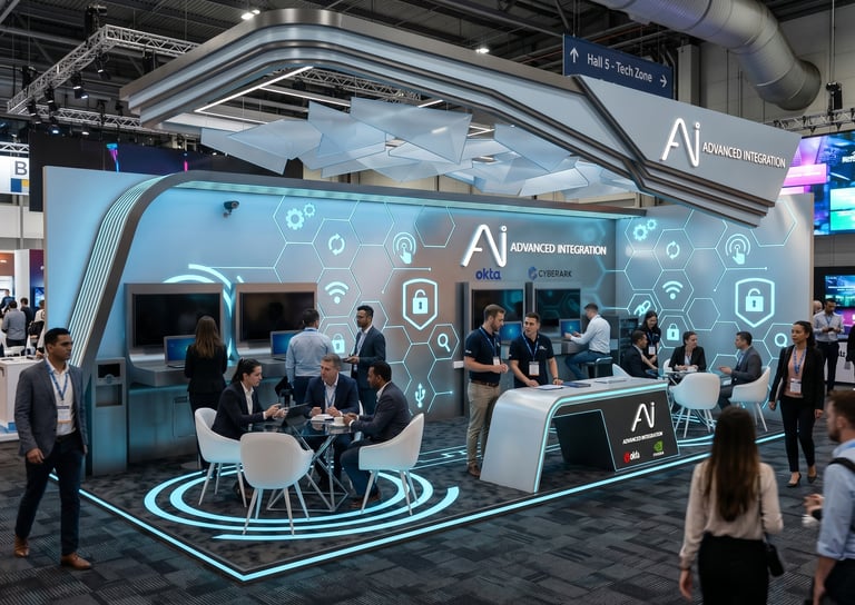 Advanced Integration stand at Gitex 2023 UAE by Morgan Expo, professional Exhibition Stand Builder.