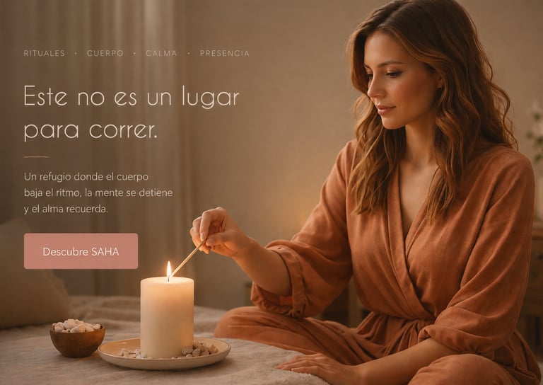 D-espazio | Método SAHA Este no es un lugar para correr. Aquí encontrarás un refugio de rituales