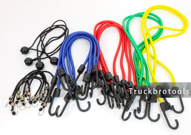 High-strength elastic cargo cords for heavy-duty bundling