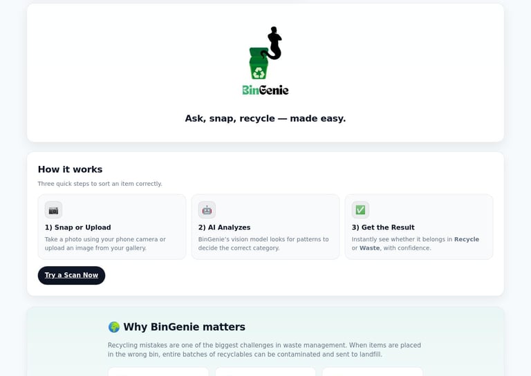 Bin Genie Project Image