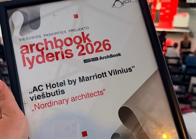Viešosios paskirties interjero projekto apdovanojimas