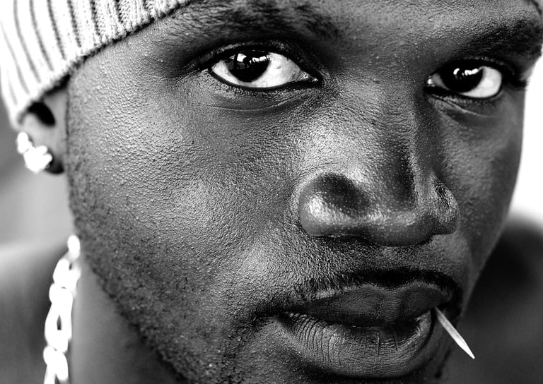 Portrait jeune homme noir
