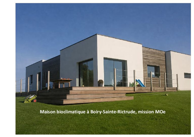 maison bioclimatique à Boiry-Sainte-Rictrude