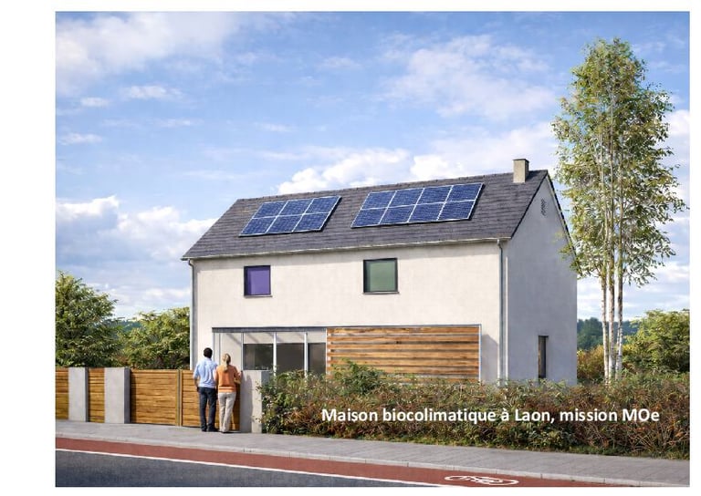 maison bioclimatique à Laon