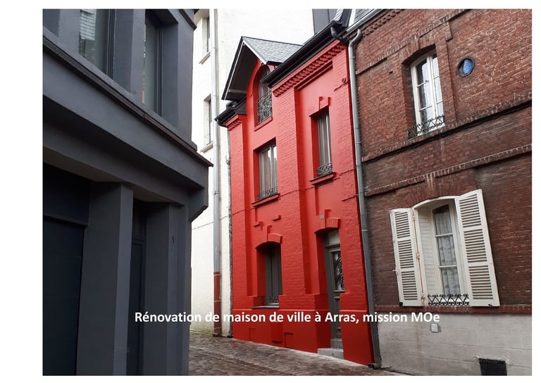 rénovation d'une maison de ville à Arras