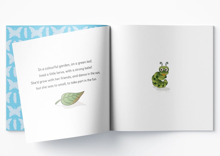 The Little Larva children's book