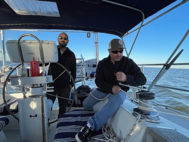 trimming the head sail