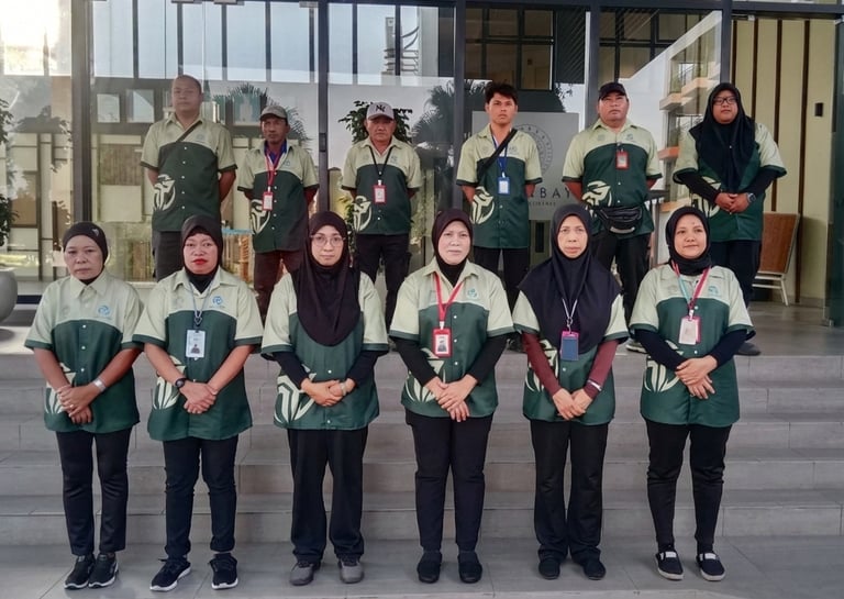 Professional TOT Cleaning & Landscape Services Sdn Bhd team ready for expert services.