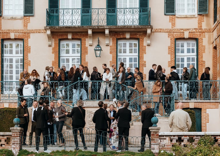 Maison de champagne Taittinger, reportage événement professionnel 