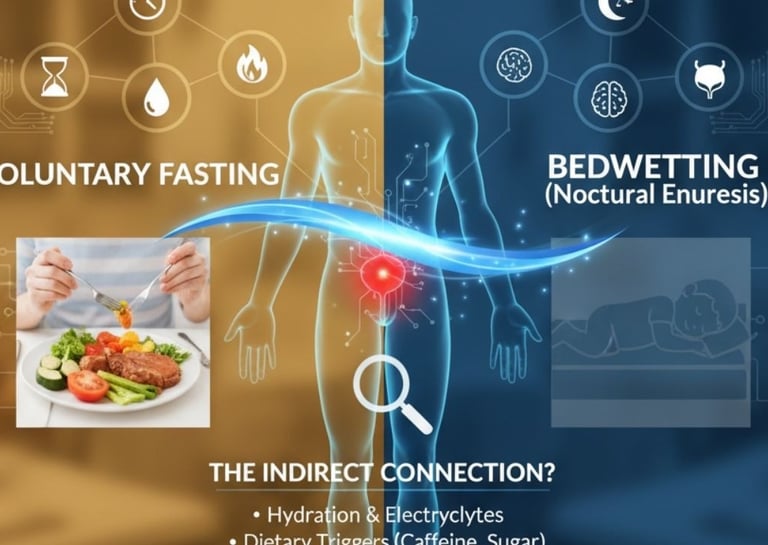 🌙🧠Explore how voluntary fasting may influence bedwetting (nocturnal enuresis) through hormonal bal