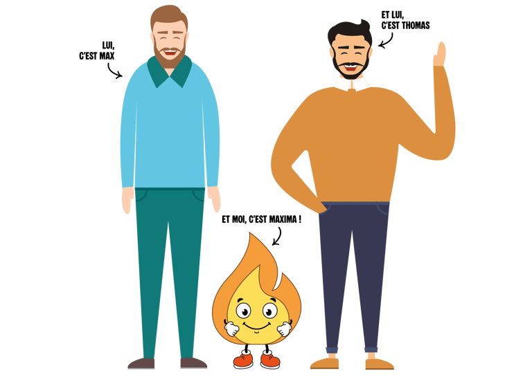 Logo de MaxThomasBois Maxime et Thomas une équipe bois de chauffage partout en France