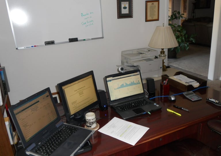 In the beginning of the blog.