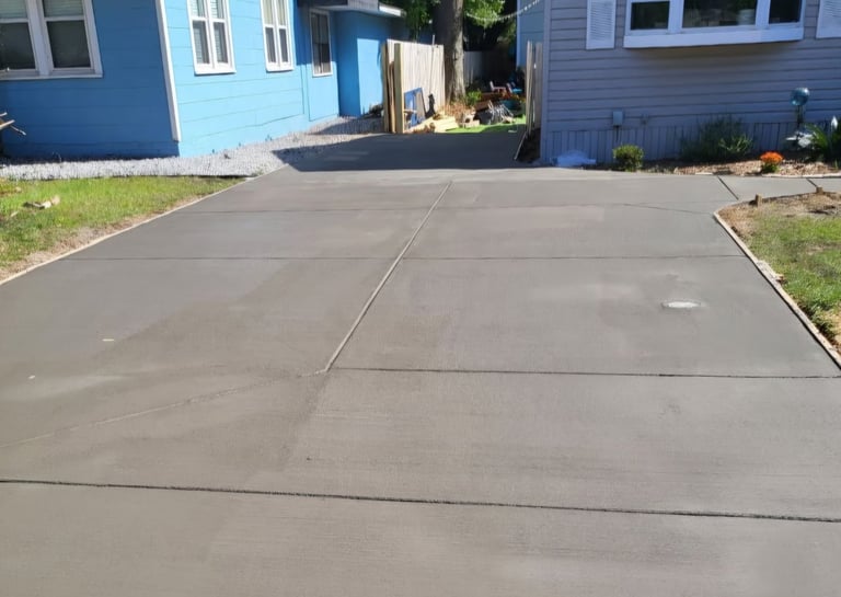 Concrete driveway installation in Pensacola FL