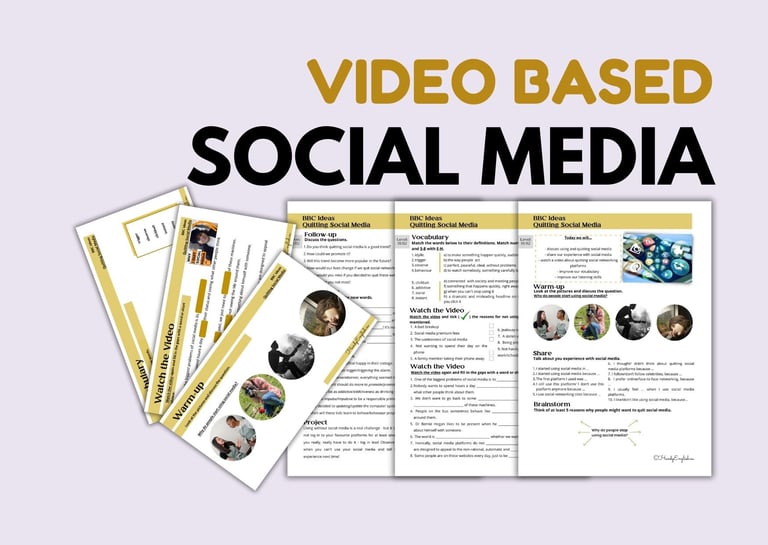 BACK TO SCHOOL Social Media video-based listening, speaking, vocabulary