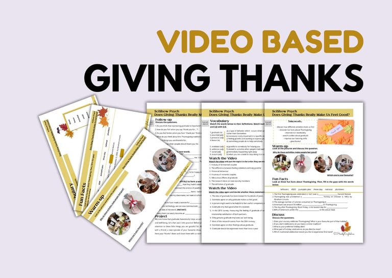 ESL, Thanksgiving activities, Family and Fall celebration, debates, videos, conversations,vocabulary