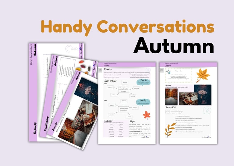 Autumn lesson plan pdf for english lessons fce cae