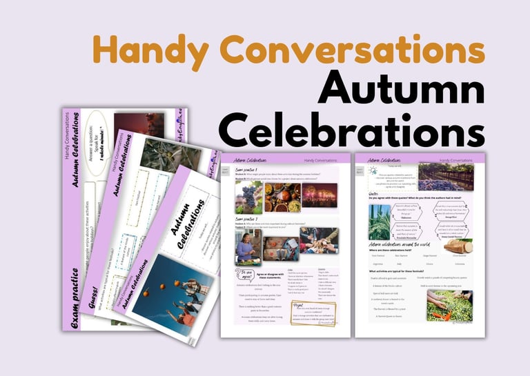 Autumn celebrations around the world lesson plan for english lessons pdf
