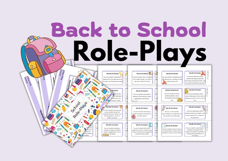 back to school role plays improv drama club