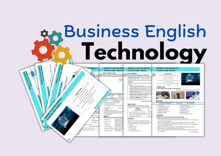 Business English Office Technology reading speaking vocabulary