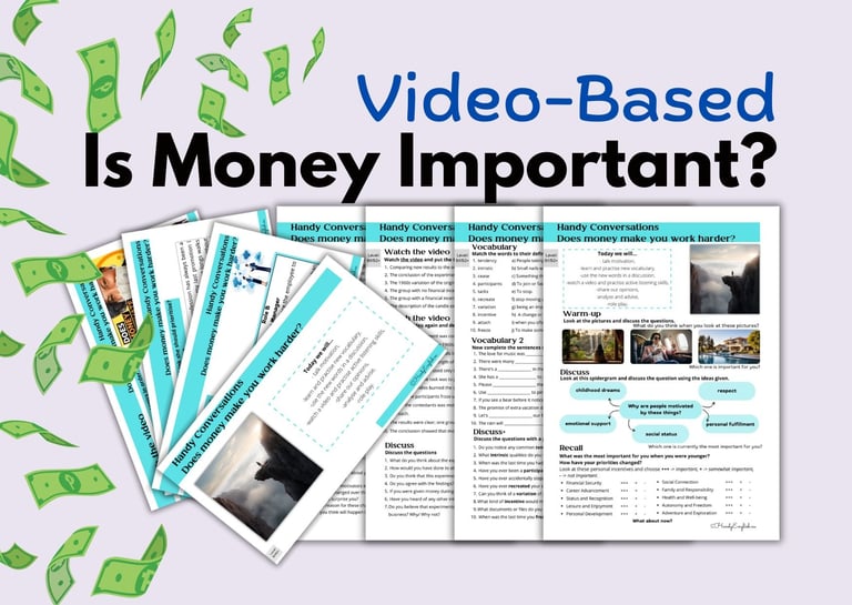 video-based lesson plan money business english