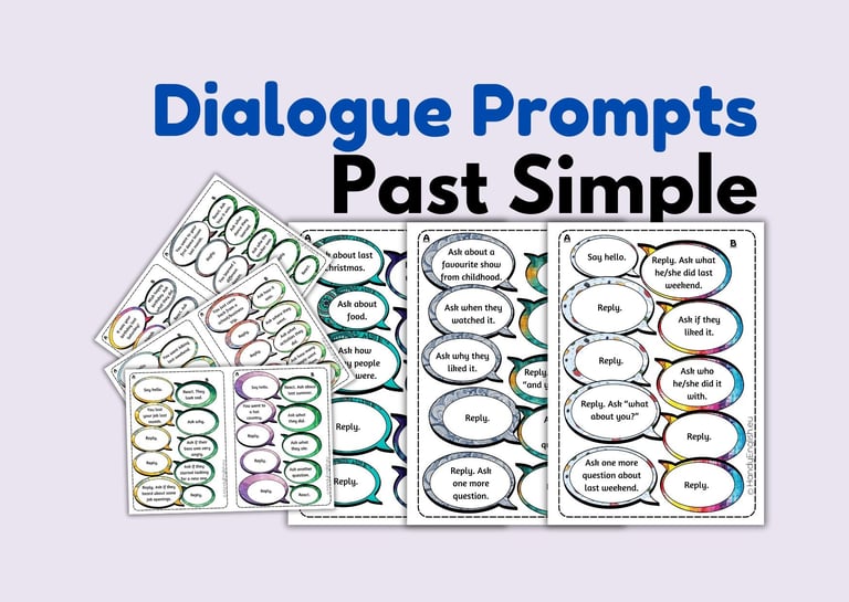 Dialogue Prompts Past Simple