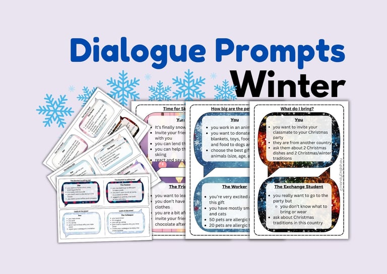 Dialogue Prompts winter and christmas
