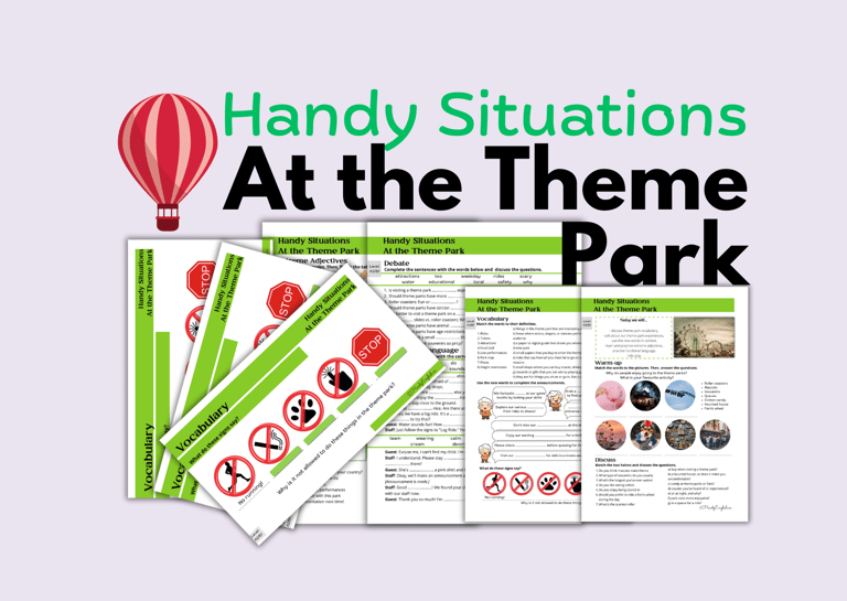 ESL lesson plan at the theme park