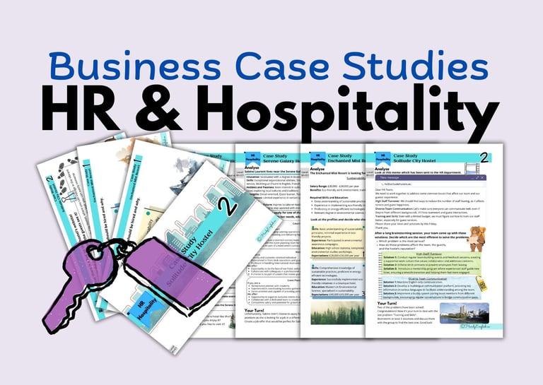 ESL Lesson for Human Resources and Hospitality and Tourism