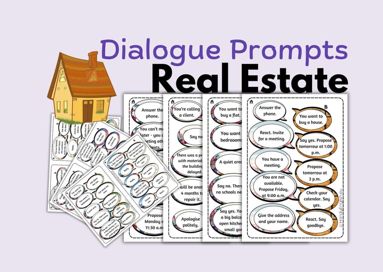 REAL ESTATE BUSINESS ENGLISH dialogues for beginners